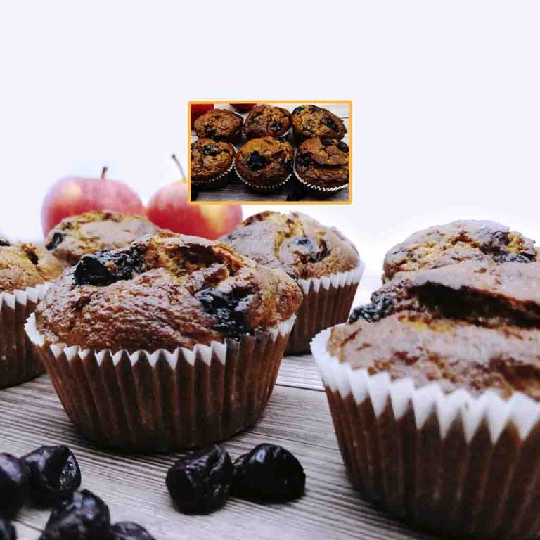 Muffin de Manzana y Arándanos